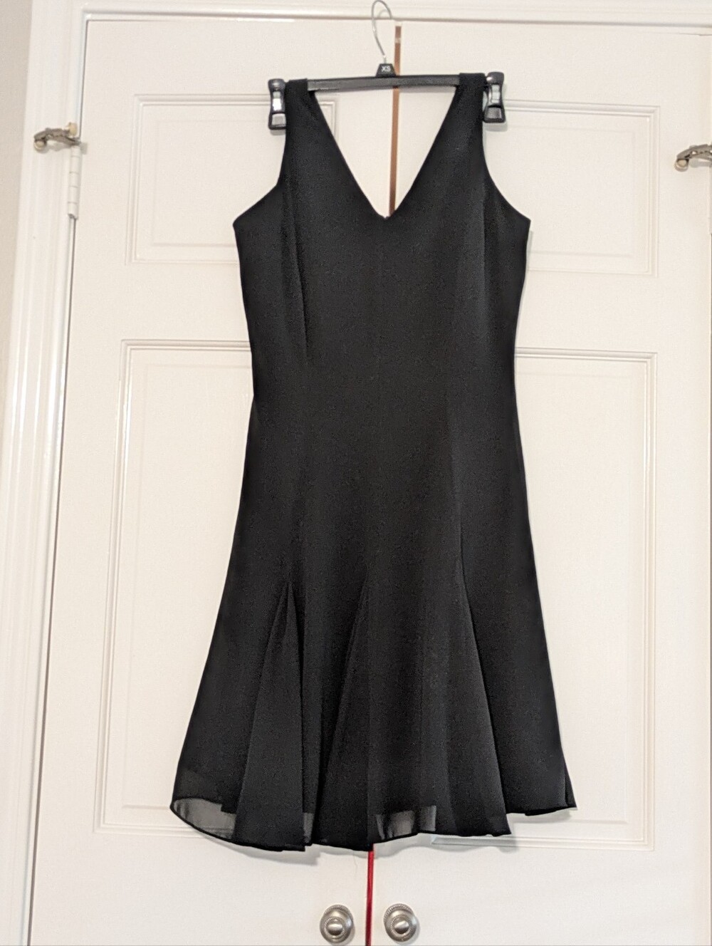 Vintage 90s Style Black Sleeveless Skater Dress - Midi Fit & Flare Little Black